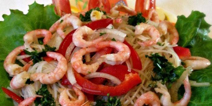 Reker salat med funchose