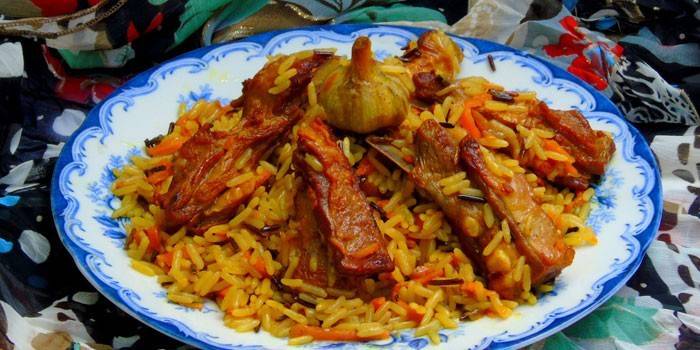 Pilaf με αρνάκια αρνιού