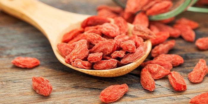 Bayas de goji secas