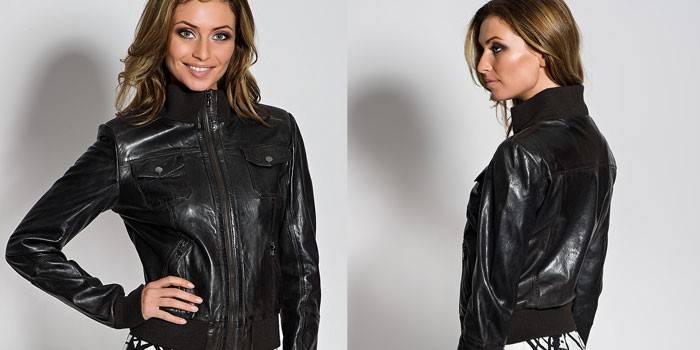 Chaqueta de cuero La Reine Blanche