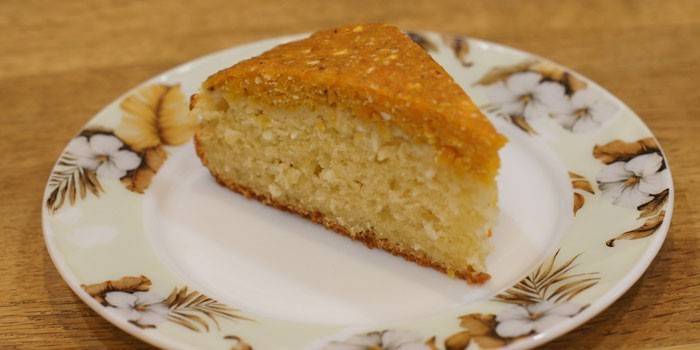 Pastel con calabaza y requesón