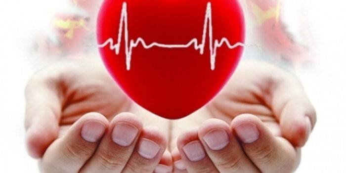 Coeur sur les paumes