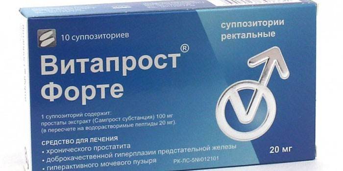 Rektal fitiller paket başına Vitaprost Forte