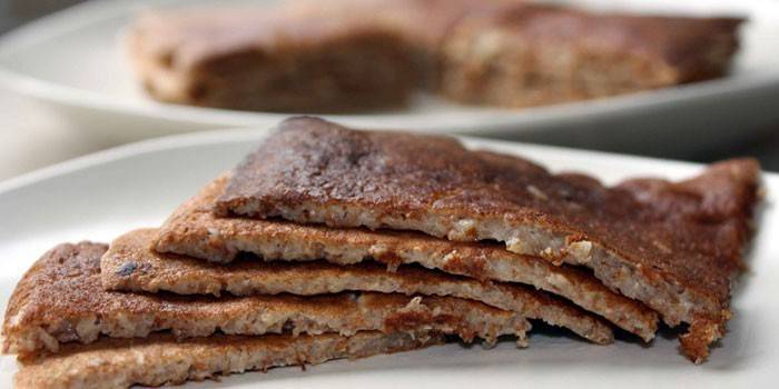 Fertige Haferflockenpfannkuchen
