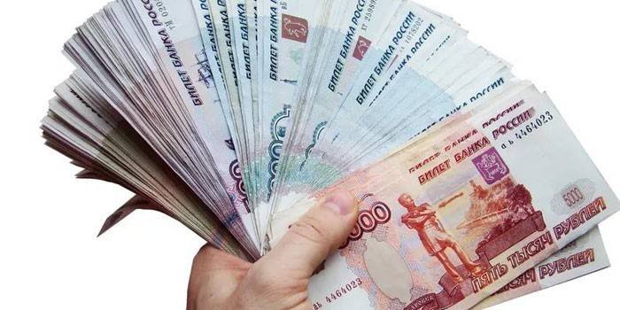 Dinero en mano