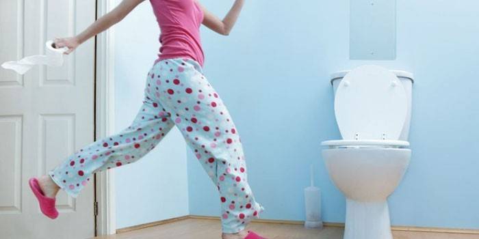 A menina tem diarréia