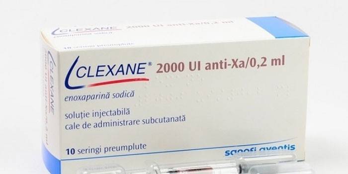 Clexane iepakojumā