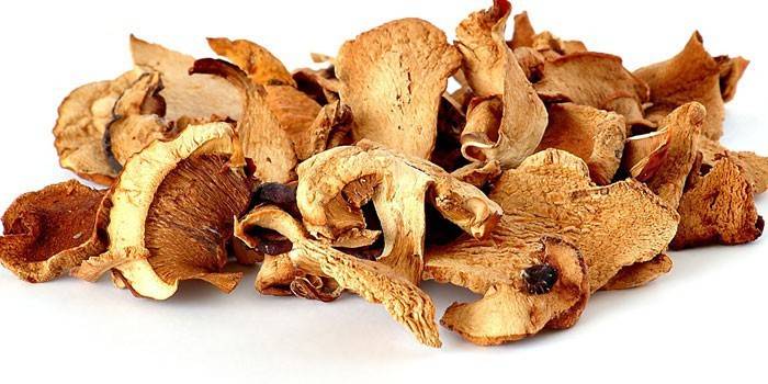 Cogumelos secos brancos