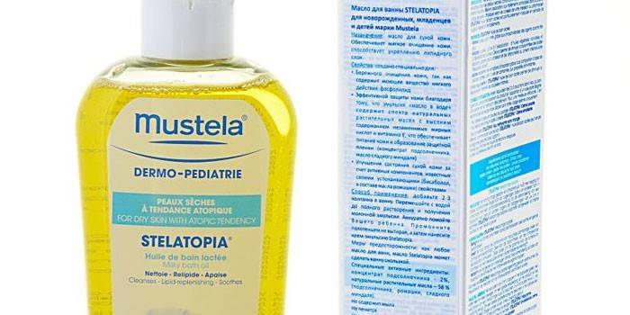 Уље за купку Стелатопиа Мустела по паковању