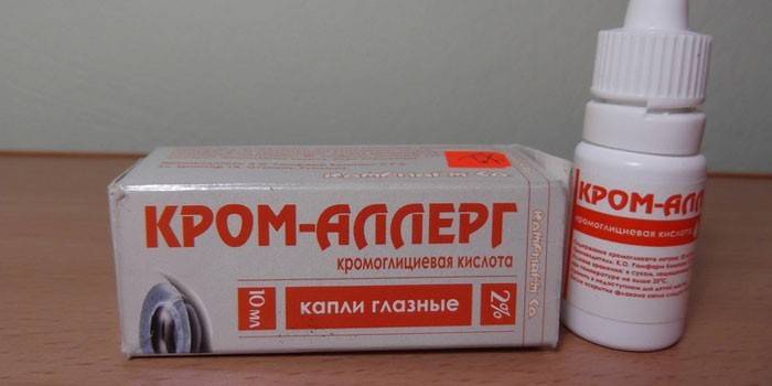Picături pentru ochi Krom-alergii