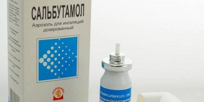 Inhalácia salbutamolu Aerosol