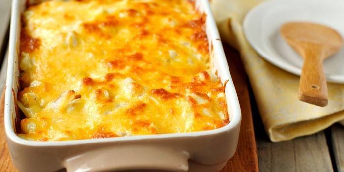 Quiche pronta nel modulo