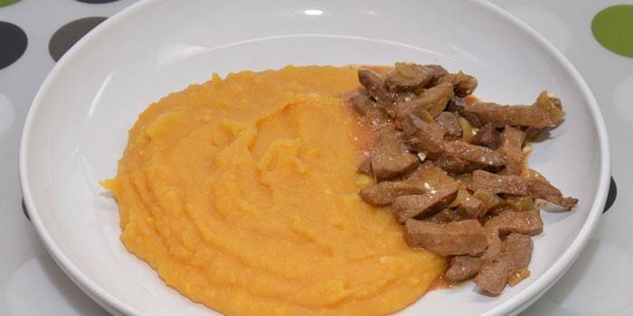Puré de guisantes con carne de res