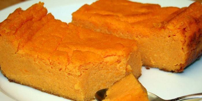 Zucca Mannik su un piatto