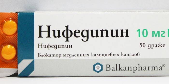 Nifedipino tabletės