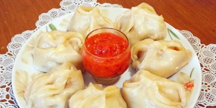 Manti tök töltelékkel
