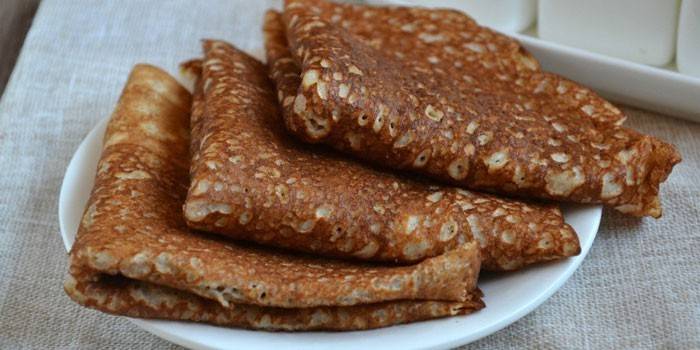 Pfannkuchen auf Kleietest
