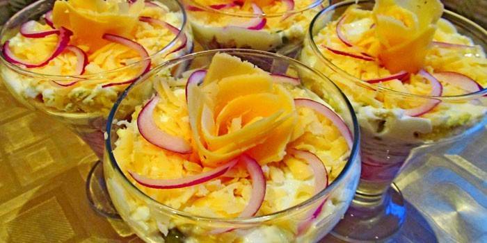 Schüsseln mit Salat Ballerina
