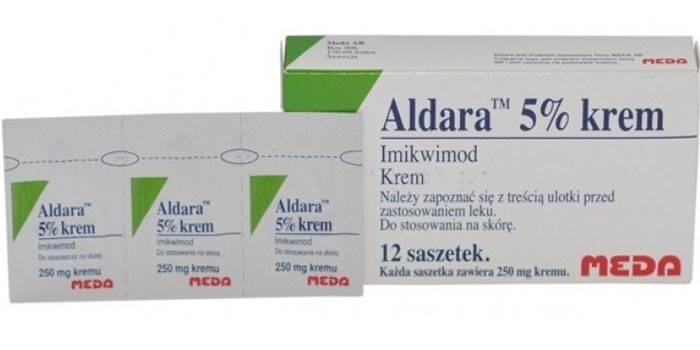 Aldara crème en emballage
