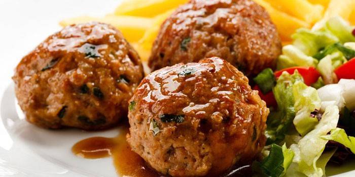 Thịt viên thịt lợn sốt