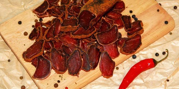 Jamon fini, tranché