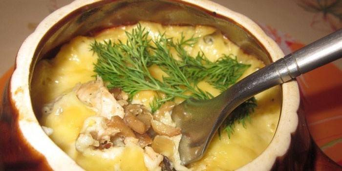 Julienne i en gryte