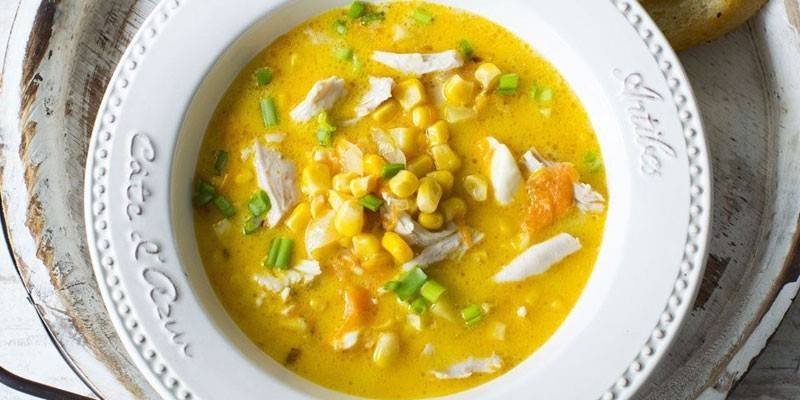 Sopa de formatge amb blat de moro