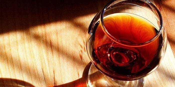 Cognac in einem Glas