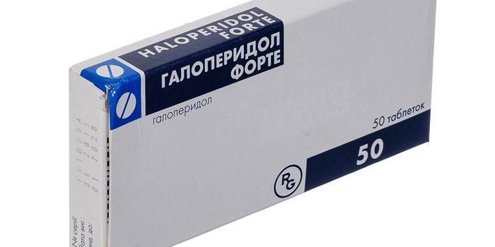 Tablete Haloperidol Forte în ambalaj
