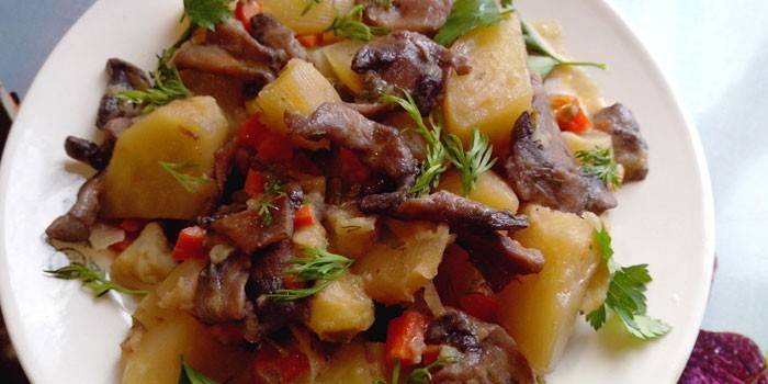Batata com carne