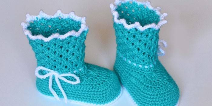 Botines de ganchillo, botas