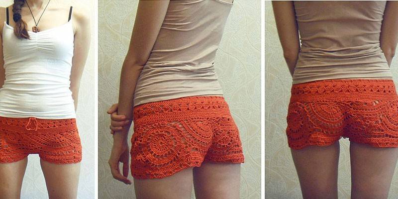 Short en crochet