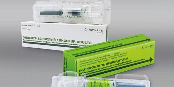 لقاح Encepur للبالغين والأطفال في عبوات