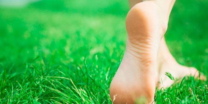 Füße nach Pediküre Socken