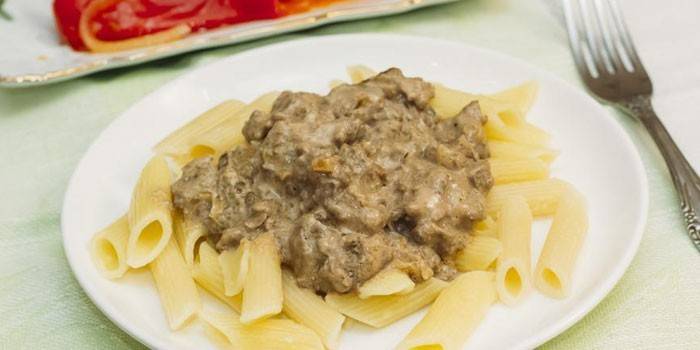 Kepenėlės su makaronais