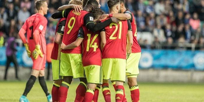 Sahadaki futbol oyuncuları