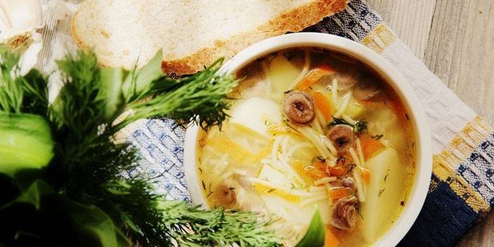 Hühnerherzsuppe