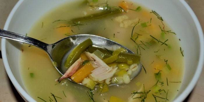 Soupe Poulet Orge Perlé