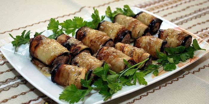 Aubergines au poulet
