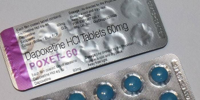 Dapoxetine en comprimés