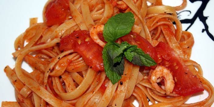 Fettuccine aux tomates