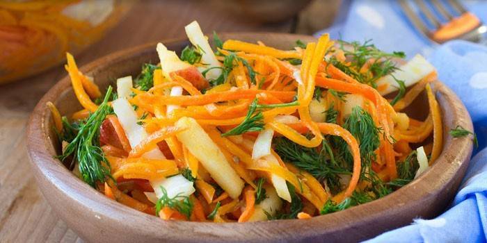 Havuç ve balkabağı salatası