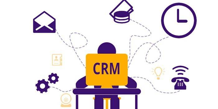 CRM-järjestelmän kaavamainen periaate