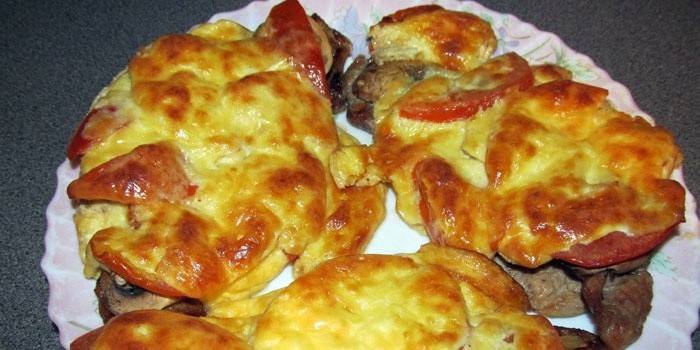 Cerdo con champiñones