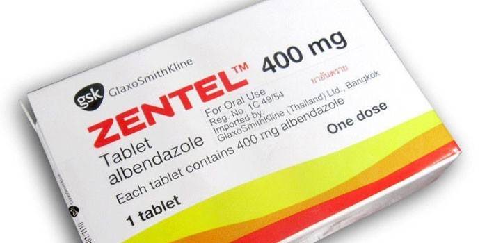 Zentel compresse in confezione
