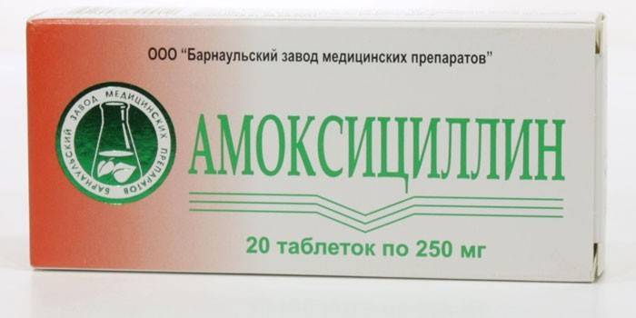 Ταμπλέτες αμοξικιλλίνης ανά συσκευασία