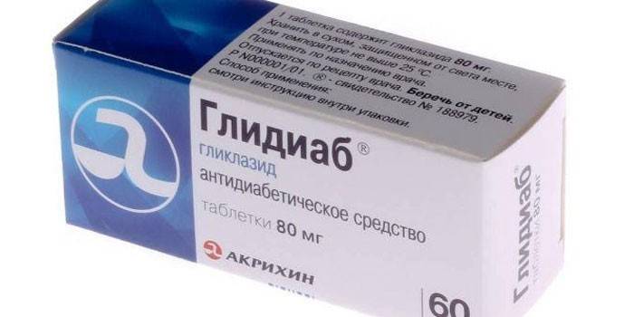 Glidiab-Tabletten in der Packung