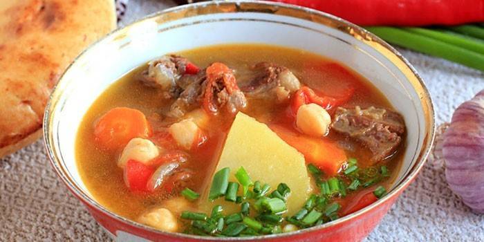 Batata com carne