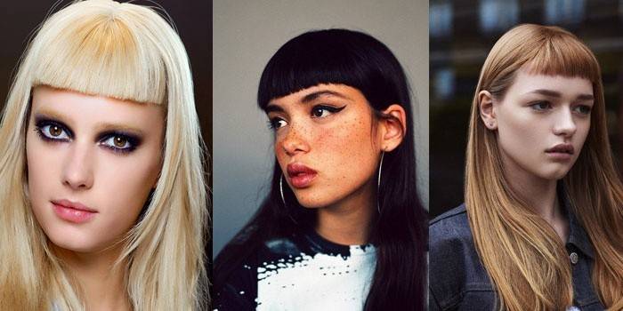 Photo de filles aux cheveux longs et aux cheveux raides