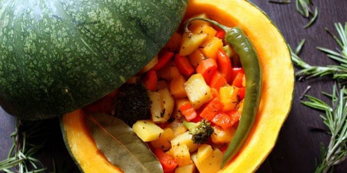 Ensopado de legumes de abóbora